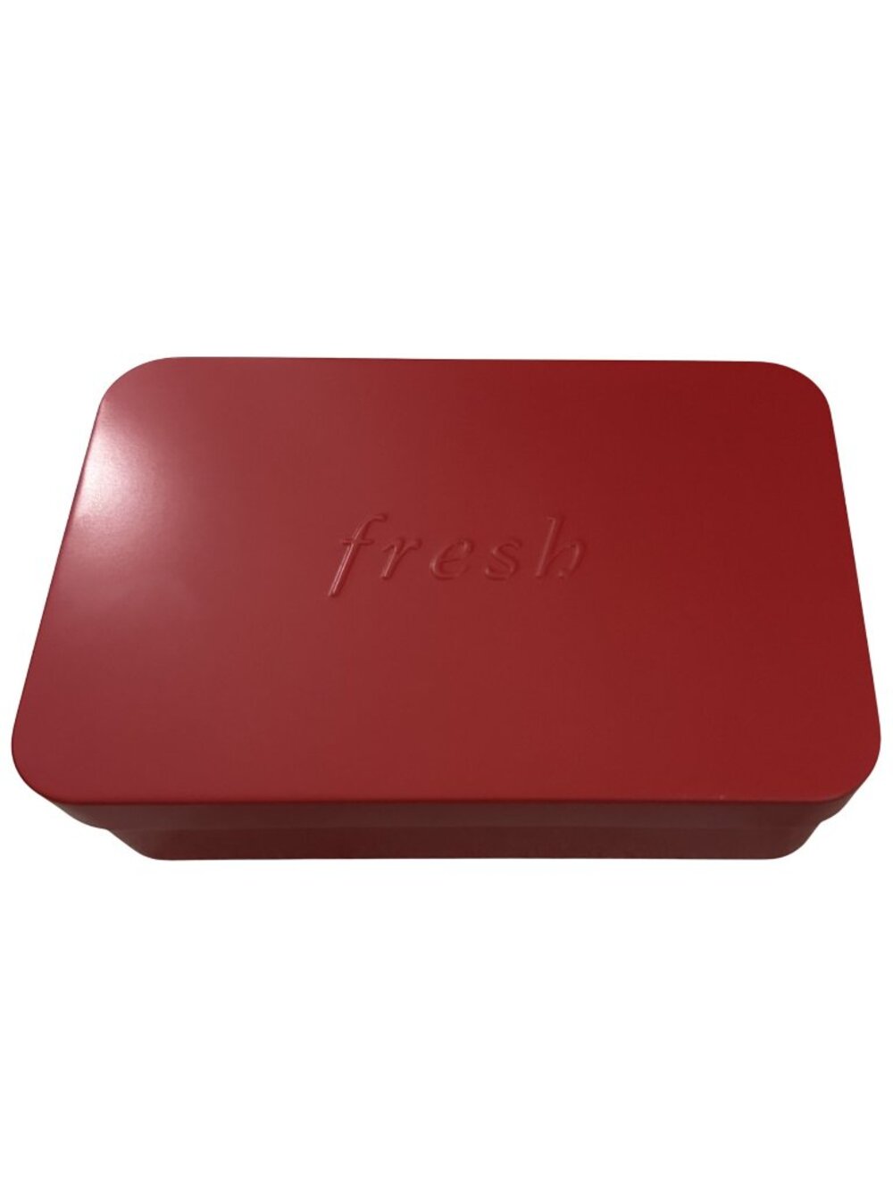 Fresh Cosmetics Empty Tin Red Gift Box Storage for Trinkets Organization